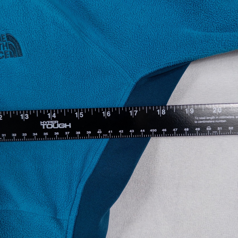 The North Face Fleece Jacket Womens Large Blue Full Zip Mock Neck Lightweight - Picture 5 of 9